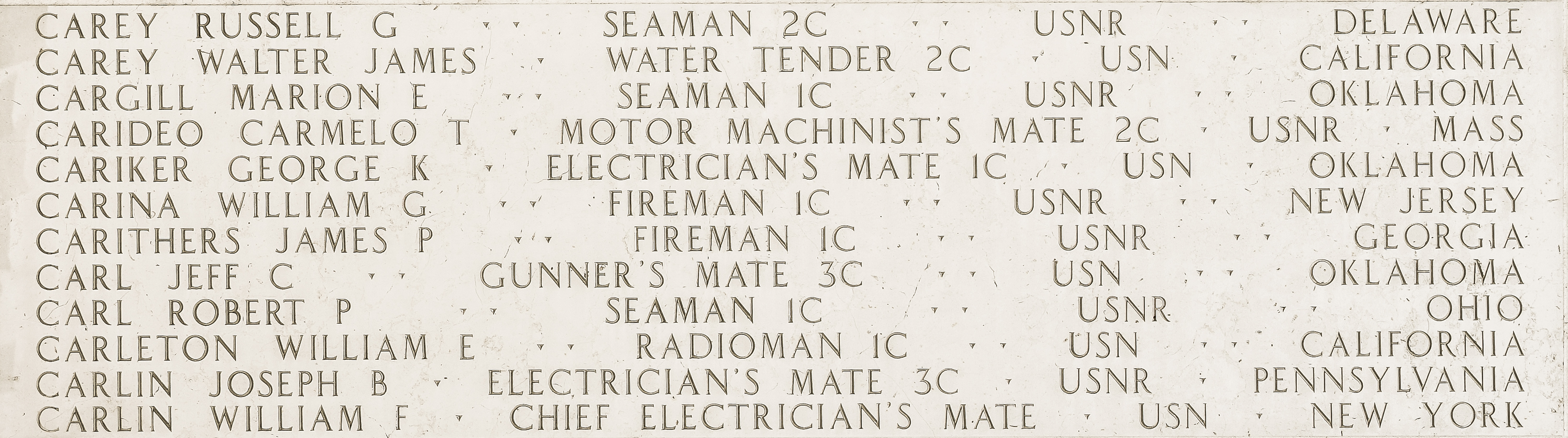 Marion E. Cargill, Seaman First Class